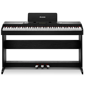 Donner DDP 95 88 Key Weighted Hammer Upright Digital Piano, Black